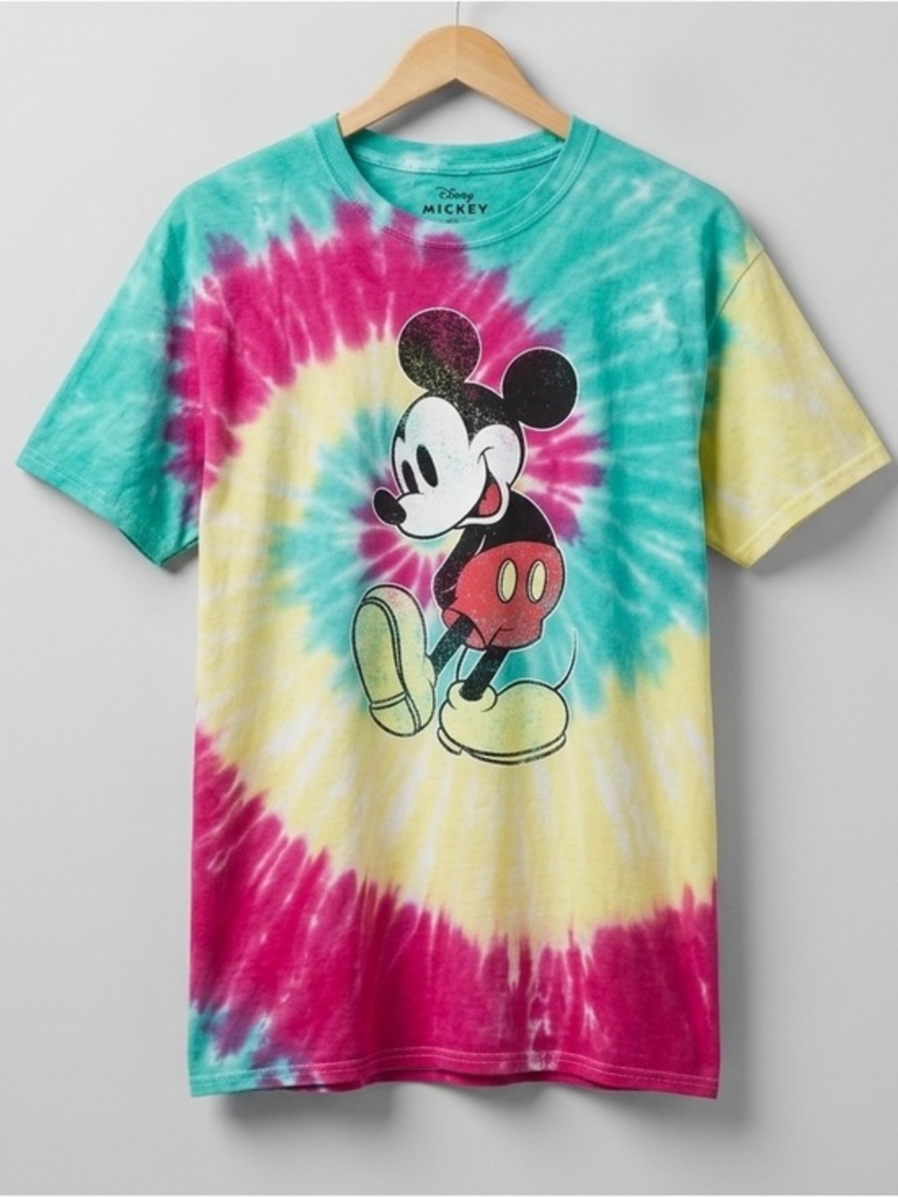 Disney Urban Outfitters Mickey Mouse Tie Dye Boyfriend Fit Tee Size Medium
